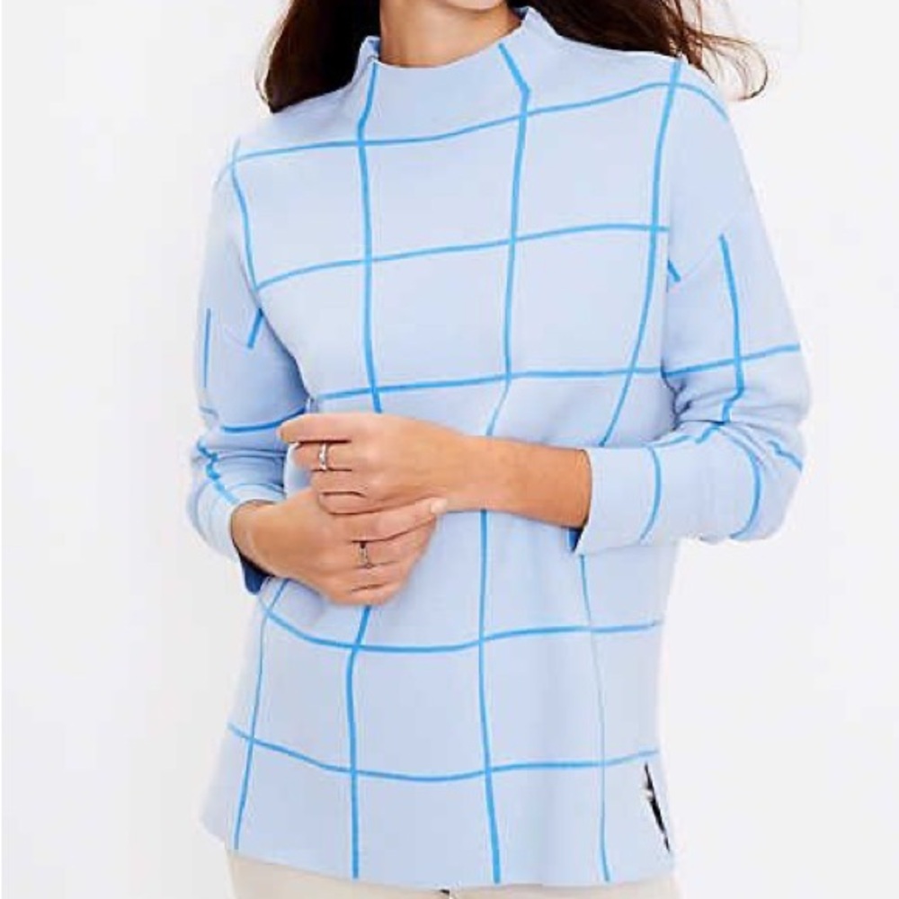 Loft Mock neck tunic sweater